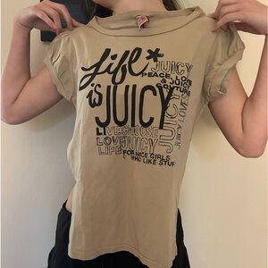 Juicy couture y2k vintage graphic tees life is glamorous